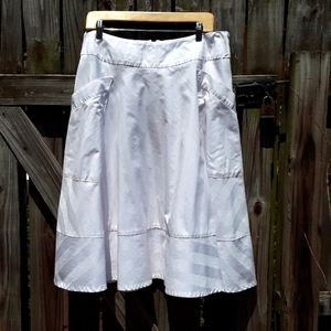 White Cotton Summer Skirt